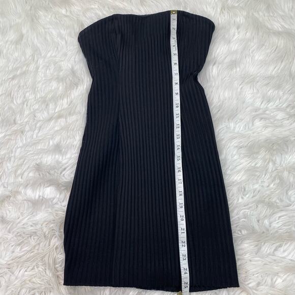 NBD Women's Strapless Ribbed Tube Cocktail Dress Black Size S - Picture 10 of 16